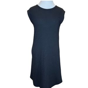 LILLA P Cap Sleeve Tee Shirt Dress.  Color in Black New.